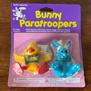 Easter Unlimited Bunny Paratroopers Toy Set Chick and Rabbit Plastic Kids Toys